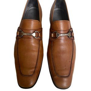 Magnanni Cognac Men's Horse Bit Loafer 43M